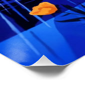 Anime Style Rainy Day Girl Poster Wall Art (Coin)