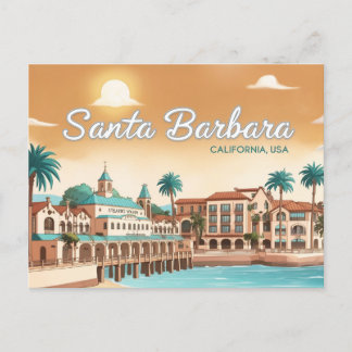 Anime Style Santa Barbara, Californië, Verenigde S Briefkaart