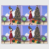 Anime Style Wrapping Paper Cadeaupapier (Vlak)