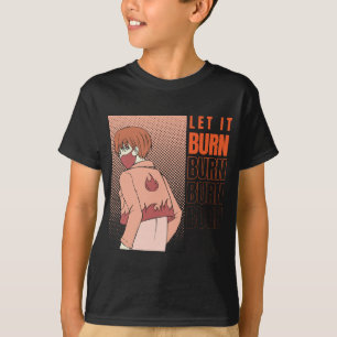 Anime T-shirt Laat het Shirt verbranden Anime-