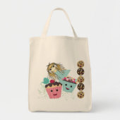 Anime Tea Party kawaii taart - Tote Bag (Voorkant)