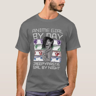 Anime tegen dag Creepypasta Girl by Night, Kawaii  T-shirt