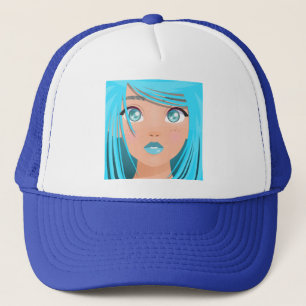 ANIME TEKENFILM MEISJE TRUCKER PET