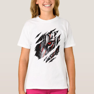 Anime Tijger Ogen Door Krassen T-shirt