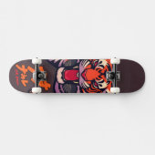 Anime tijger skateboard (Horizontaal)