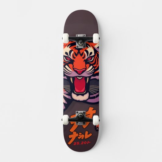 Anime tijger skateboard (Voorkant)