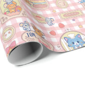Anime Tom en Jerry Bakery Patroon Cadeaupapier (Rol Hoek)