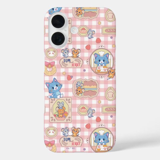 Anime Tom en Jerry Bakery Patroon Case-Mate iPhone Case (Achterkant)
