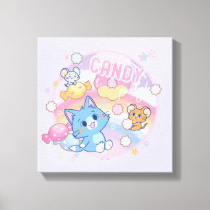 Anime Tom en Jerry Snoep Party Canvas Afdruk