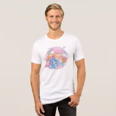 Anime Tom en Jerry Snoep Party Tri-Blend Shirt (Voorkant volledig)
