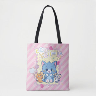 Anime Tom en Jerry Strawberry Fun Draagtas