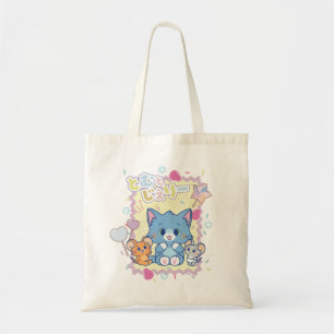 Anime Tom en Jerry Strawberry Fun Tote Bag