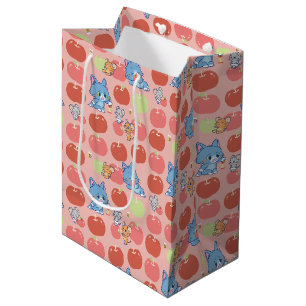 Anime Tom, Jerry en Tuffy Apple Patroon Medium Cadeauzakje