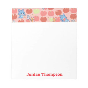 Anime Tom, Jerry en Tuffy Apple Patroon Notitieblok