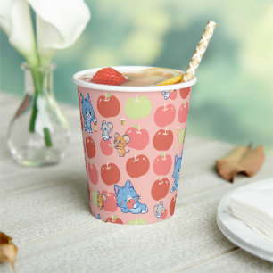 Anime Tom, Jerry en Tuffy Apple Patroon Papieren Bekers