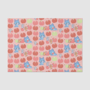 Anime Tom, Jerry en Tuffy Apple Patroon Tissuepapier