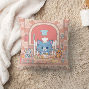 Anime Tom, Jerry en Tuffy Bakery Kussen