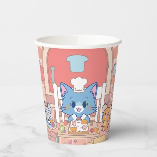 Anime Tom, Jerry en Tuffy Bakery Papieren Bekers (Links)
