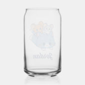 Anime Tom, Jerry en Tuffy Blikvorm Glas (Achterkant)