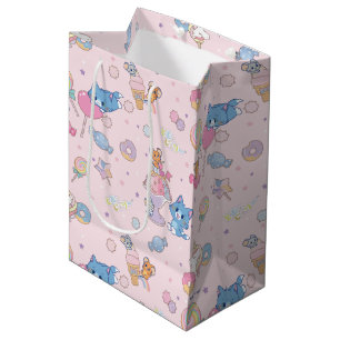Anime Tom, Jerry en Tuffy Candyland Patroon Medium Cadeauzakje