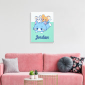 Anime Tom, Jerry en Tuffy Canvas Afdruk (Insitu (Woonkamer))