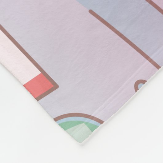 Anime Tom, Jerry en Tuffy Dessert Parlor Fleece Deken (Hoek)