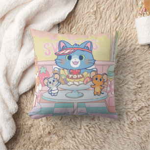 Anime Tom, Jerry en Tuffy Dessert Parlor Kussen