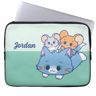 Anime Tom, Jerry en Tuffy Laptop Sleeve