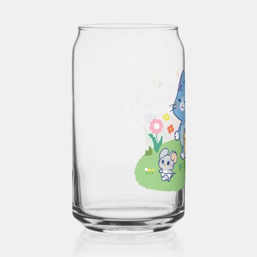 Anime Tom, Jerry en Tuffy Picnic Blikvorm Glas (Rechts)