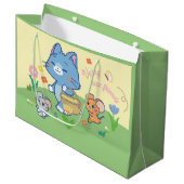 Anime Tom, Jerry en Tuffy Picnic Groot Cadeauzakje (Voorkant Gekanteld)