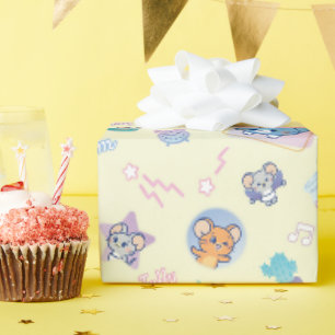 Anime Tom, Jerry, en Tuffy Playtime Pattern Cadeaupapier