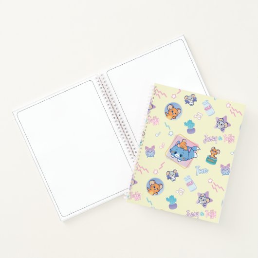 Anime Tom, Jerry, en Tuffy Playtime Pattern Notitieboek (Binnen)