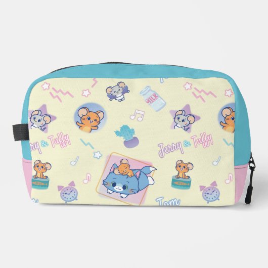 Anime Tom, Jerry, en Tuffy Playtime Pattern Toilettasje (Voorkant)