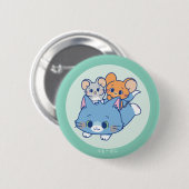 Anime Tom, Jerry en Tuffy Ronde Button 5,7 Cm (Voorkant /achterkant)