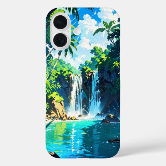 Anime Tropical Island Ontsnapping Case-Mate iPhone Case (Achterkant)