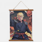 Anime Trump - vuist omhoog Hangend Wandkleed (Voorkant)