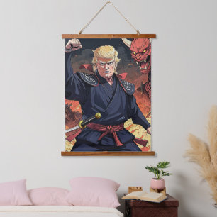 Anime Trump - vuist omhoog Hangend Wandkleed