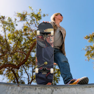 Anime Trump - vuist omhoog Skateboard