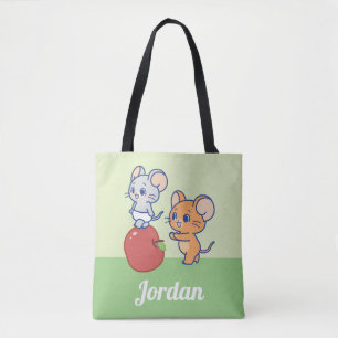 Anime Tuffy en Jerry Apple aan het rollen Draagtas