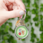 Anime Tuffy en Jerry Apple aan het rollen Sleutelhanger (Hand)