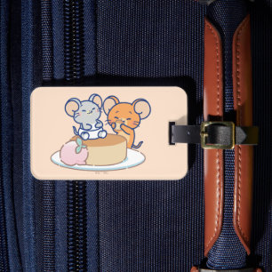 Anime Tuffy en Jerry Cheesecake Bagagelabel