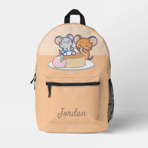 Anime Tuffy en Jerry Cheesecake Bedrukte Rugzak