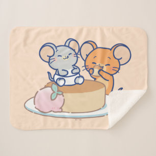 Anime Tuffy en Jerry Cheesecake Sherpa Deken