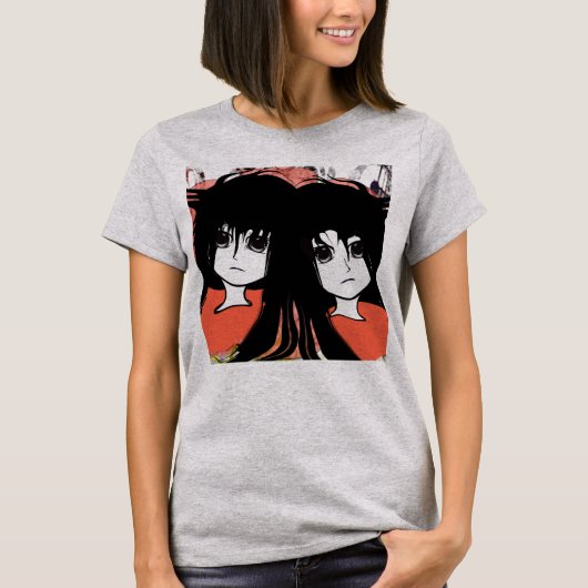 Anime Twins T-shirt (Voorkant)
