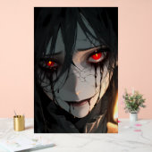 Anime Vampire aux Yeux Rouges Sombres (Mariage)