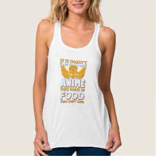 Anime, Video Games en Food Quote   Losief ontwerp Tanktop