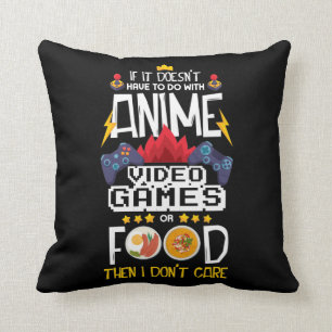 Anime videogame eten gamer nerd gaming controller kussen
