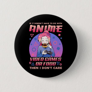 Anime Videogames Eten Donuts Kawaii Otaku Japan M Ronde Button 5,7 Cm