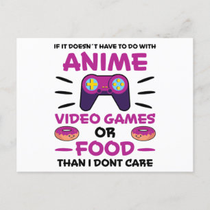 Anime Videogames Eten Manga Japan Plezier Kawaii C Briefkaart