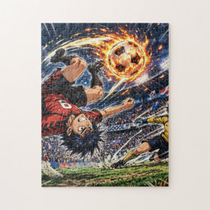 Anime Voetbal Bicycle Kick Legpuzzel